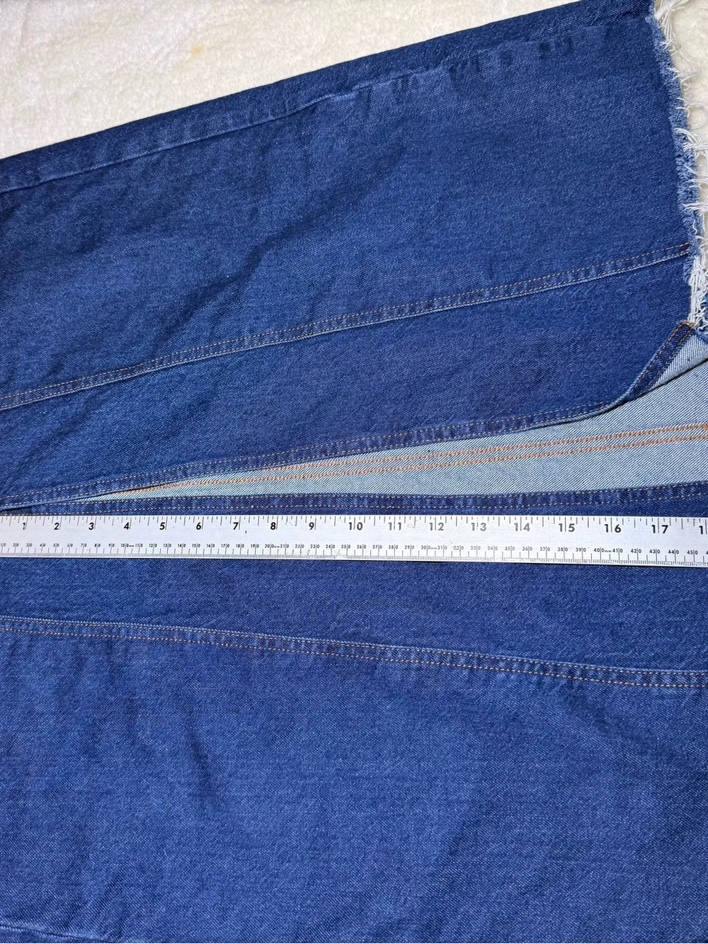 Loft Denim Utility Maxi Skirt Western Carpenter Boho Front Slit Women’s size 6
